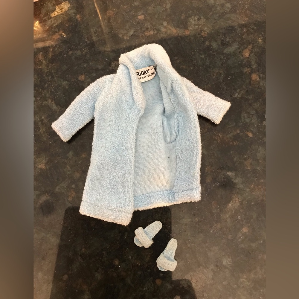 Vintage 1965 Ricky Doll #1501 Lights Out Robe & Slippers